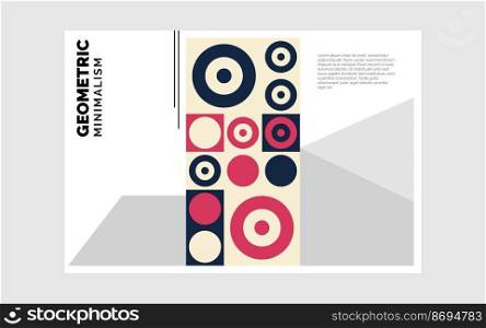 Geometrical abstract Trifold brochure Template