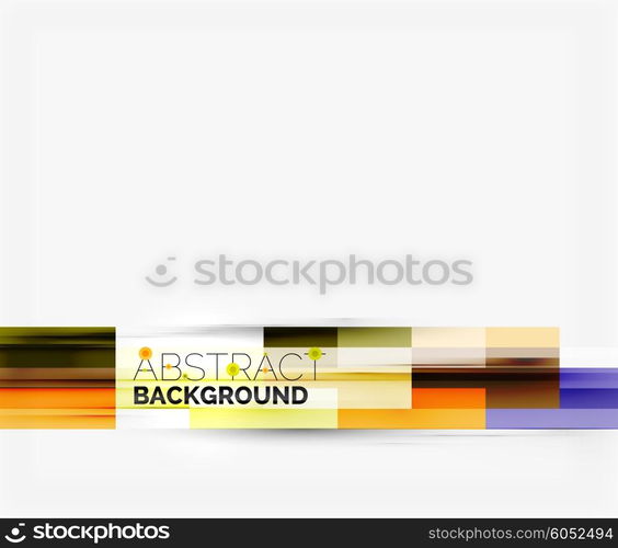 Geometrical design background, straight lines on white. Vector template