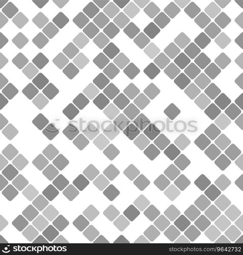 Geometrical diagonal rounded square pattern Vector Image