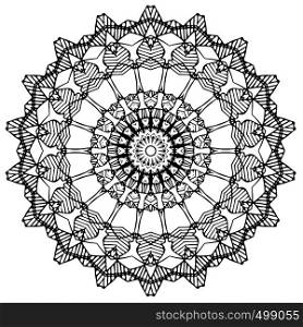 geometrical patterned mandala illustration