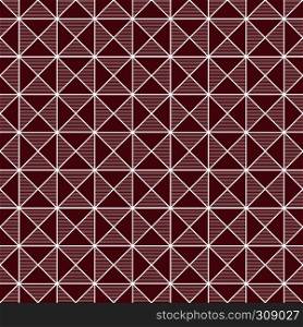 Geometrical seamless vector pattern with lines and triangles as a fabric texture in various colors