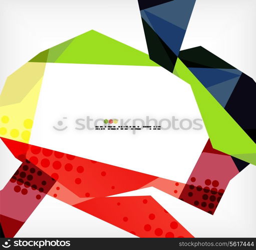 Geometrical unusual pattern - business abstract modern design