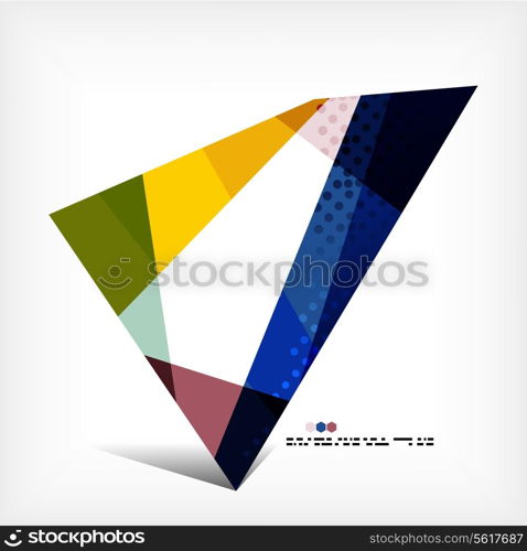 Geometrical unusual pattern - business abstract modern design