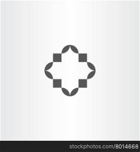 geometry frame abstract black vector icon element