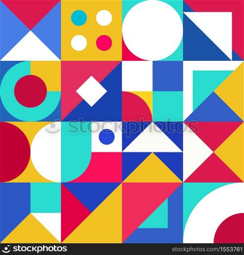 Geometry minimalistic background with simple shape and figure. Abstract pattern design in Memphis style. Wallpapers for your website.. Geometry minimalistic background with simple shape and figure. Abstract vector pattern design in Memphis style.