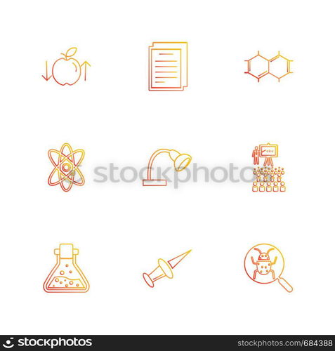 geometry , science , education , studies , physics , chemsitry , studies , code , awards , prizes , trophy , icon, vector, design, flat, collection, style, creative, icons