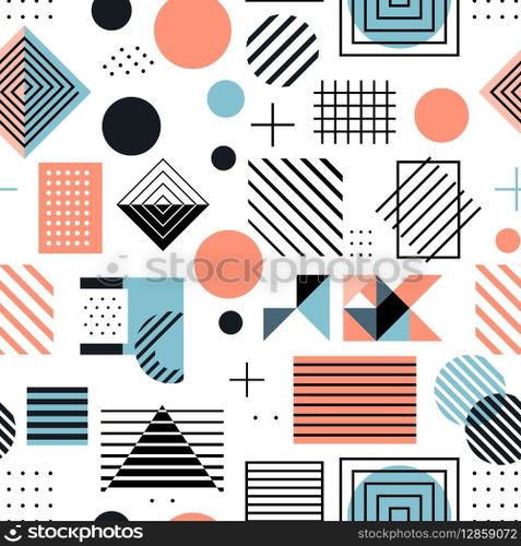 Geometry shape seamless pattern background