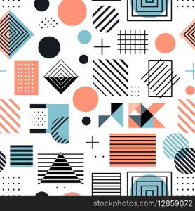Geometry shape seamless pattern background