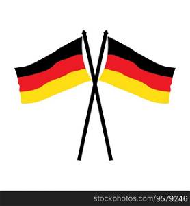 German flag icon vector illustration symbol design