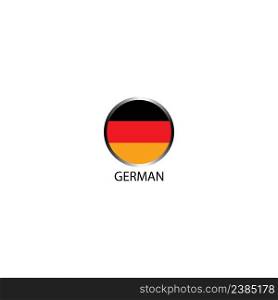 German flag logo,vector illustration symbol design.