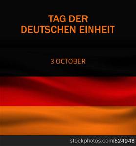 German independence day concept background. Realistic illustration of german independence day vector concept background for web design. German independence day concept background, realistic style