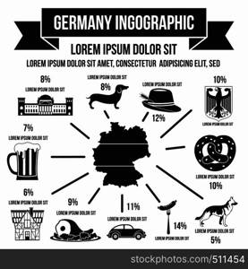 German infographic elements in simple style for any design. German infographic elements, simple style