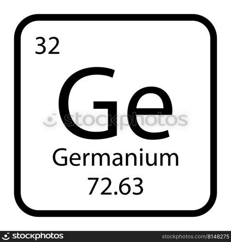Germanium icon vektor illustratration design