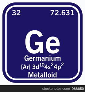 Germanium Periodic Table of the Elements Vector illustration eps 10.. Germanium Periodic Table of the Elements Vector illustration eps 10