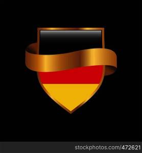 Germany flag Golden badge design vector