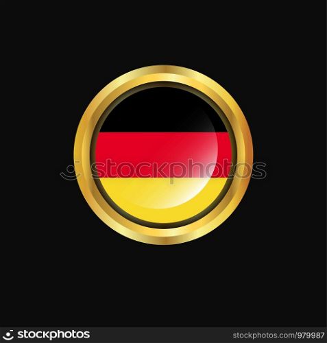 Germany flag Golden button