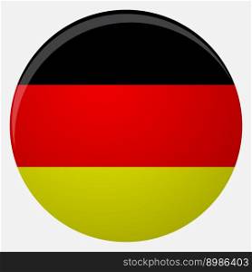 Germany flag icon flat. National flag germany illustration, vector country of symbol. Germany flag icon flat