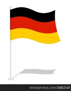 Germany flag. Official national symbol of German Republic. Traditional German flag emerging European state&#xA;