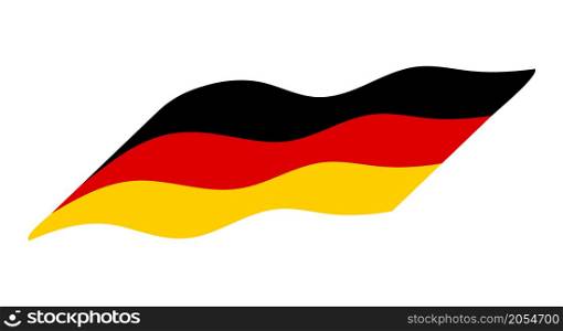 germany flag simple wave vector design isolated on white background