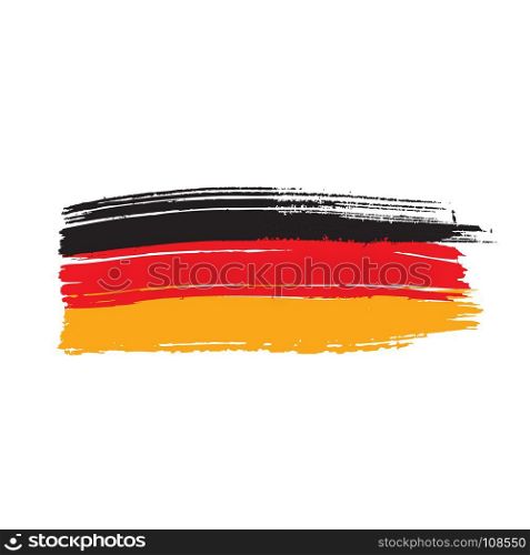 Germany flag, vector illustration. Germany flag, vector illustration on a white background