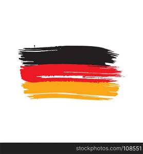Germany flag, vector illustration. Germany flag, vector illustration on a white background