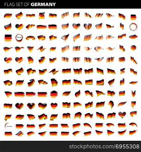 Germany flag, vector illustration. Germany flag, vector illustration on a white background. Big set