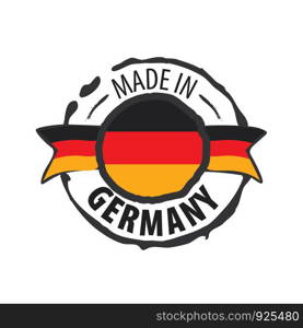 Germany flag, vector illustration on a white background.. Germany flag, vector illustration on a white background