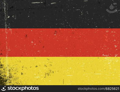 Germany grunge flag. Abstract Germany patriotic background. Vector grunge illustration, A4 format