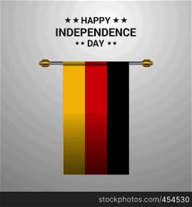 Germany Independence day hanging flag background