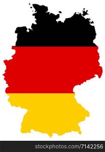 Germany map flag vector illustration eps 10.. Germany map flag vector illustration eps 10