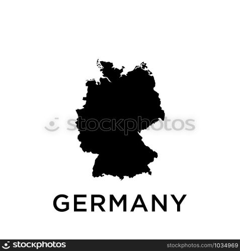 Germany map icon design trendy