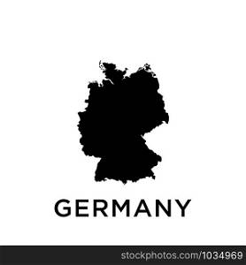 Germany map icon design trendy
