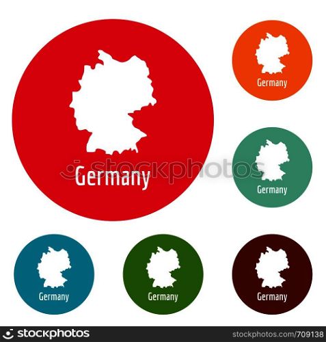Germany map in black. Simple illustration of Germany map vector isolated on white background. Germany map in black vector simple