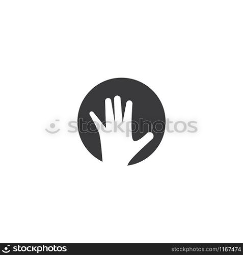 Gesture Hand icon Template vector
