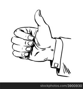 Gesture is great the hand the thumb the quality of hitchhiking retro line art graphics. Gesture is great hand thumb quality hitchhiking retro line art