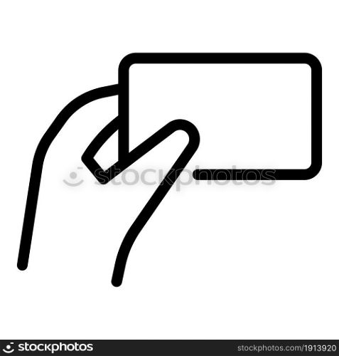 Gesture smartphone icon outline vector. Hand phone. Finger tap. Gesture smartphone icon outline vector. Hand phone