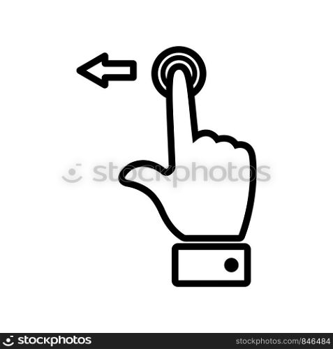 gesture - touch screen icon vector design template