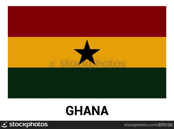 Ghana flag design vector