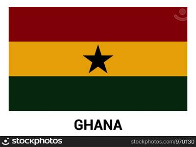 Ghana flag design vector
