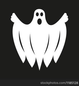 Ghost Character on a white background vector. Ghost Character on a white background