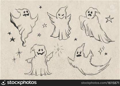 ghost collection of halloween
