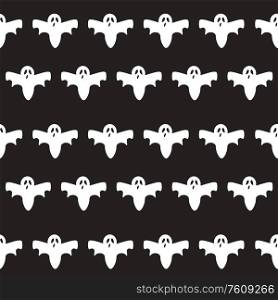 Ghost icon cute cartoon character, seamless pattern background, Vector illustration EPS10. Ghost icon cute cartoon character, seamless pattern background, Vector illustration