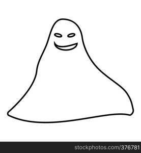 Ghost icon. Outline illustration of ghost vector icon for web. Ghost icon, outline style