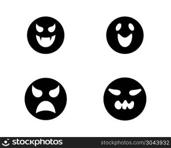 Ghost icons Vector illustration of flat design characters