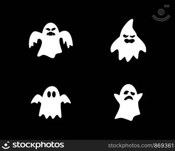 Ghost ilustration vector template