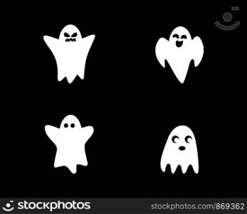 Ghost ilustration vector template