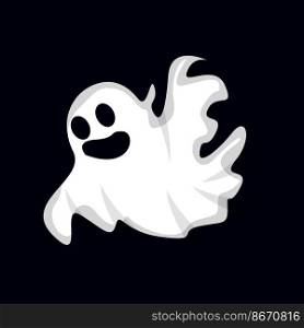 Ghost Logo Design, Halloween Icon, Halloween Costume Illustration, Celebration Banner Template