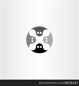ghost logo vector icon