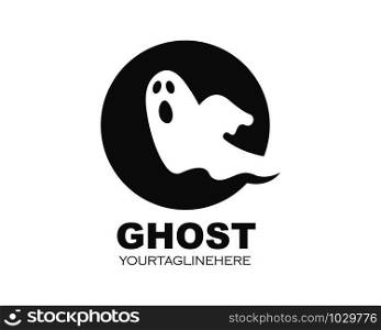 ghost logo vector template illustration design