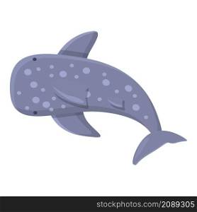 Giant whale shark icon cartoon vector. Sea fish. Ocean animal. Giant whale shark icon cartoon vector. Sea fish